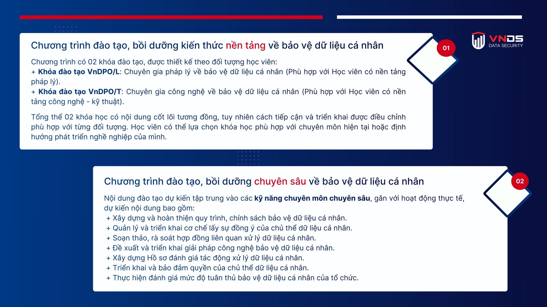 chương trình đào tạo vnds